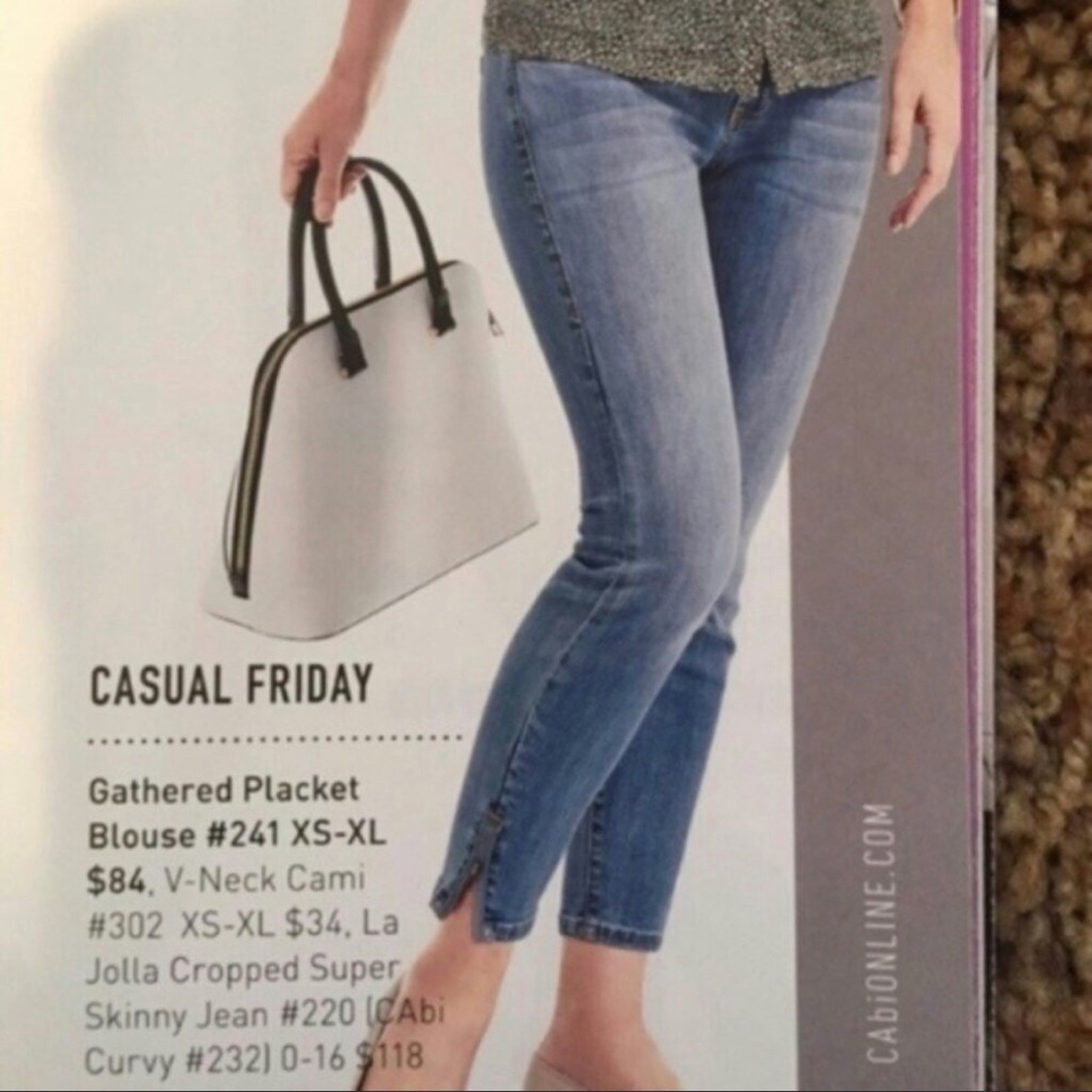 CAbi La Jolla Cropped Super Skinny Jeans